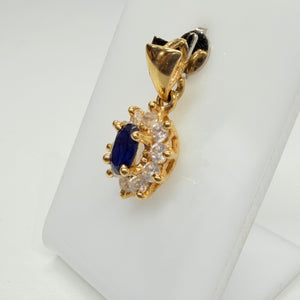 Pendentif Marguerite en Or Jaune 18k - 1.77 G