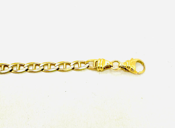 Bracelet Identité Or Jaune 18k Tête d'Aigle 20cm