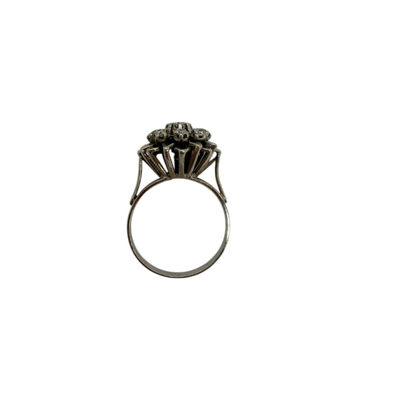 Bague en Or Blanc 18 Carats avec Diamants – T 52
