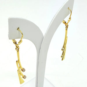 Boucles d'oreilles Dormeuses Or Jaune 18k