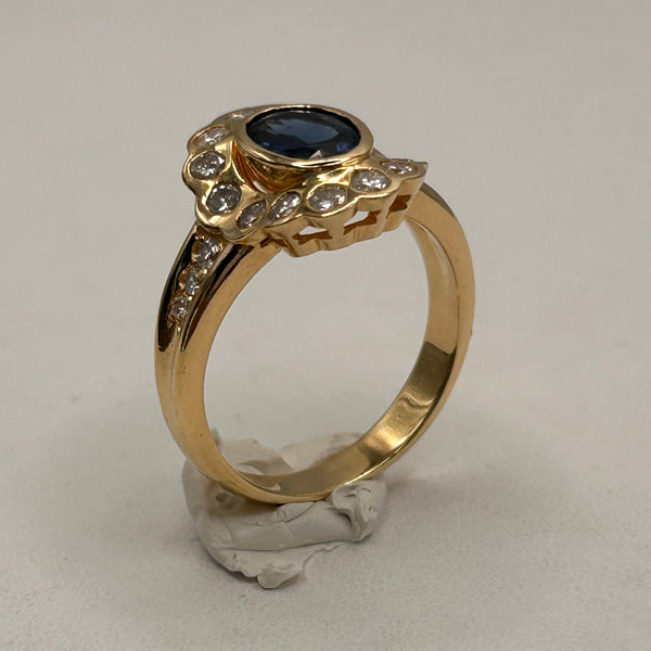 Bague en Or Jaune 18K Taille-54