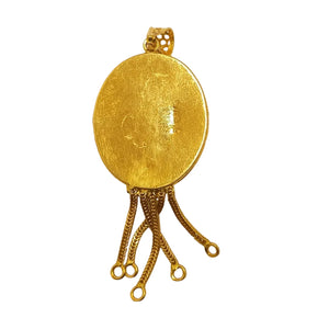 Pendentif Médaillon en Or Jaune 21K