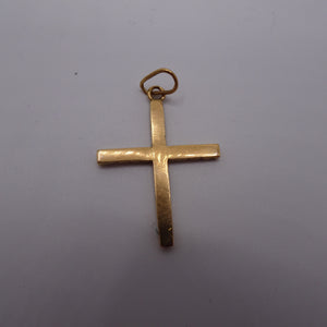 Pendentif Croix en Or Jaune  18K - 2.16 Grs