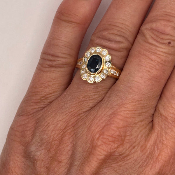 Bague en Or Jaune 18K Taille-54