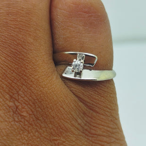 Bague en Or Blanc - Taille 47 - 2.01 Grs