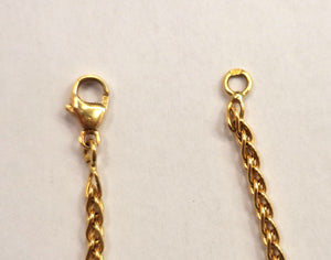 Collier Princesse en Or Jaune 18K Maille Palmier