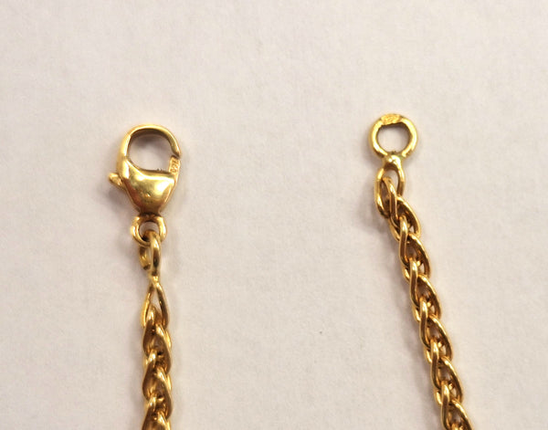 Collier Princesse en Or Jaune 18K Maille Palmier