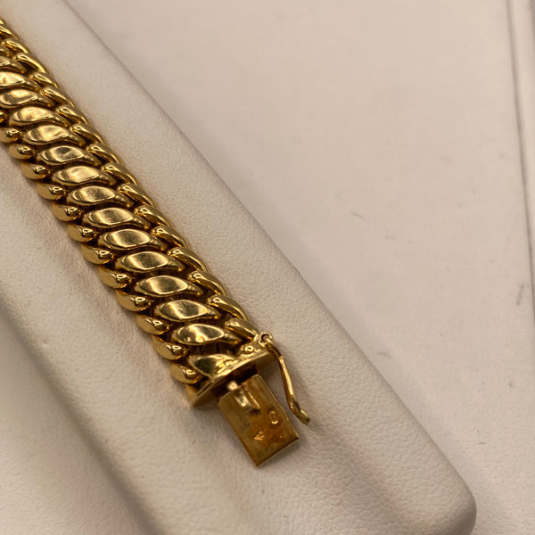 Bracelet Gourmette en Or Jaune 18K - 15.44G