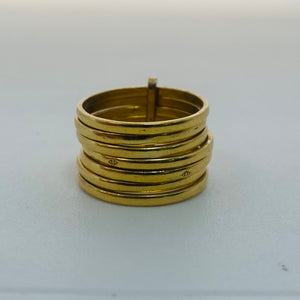 Bagues Semainier Or Jaune 18K Tête d'Aigle