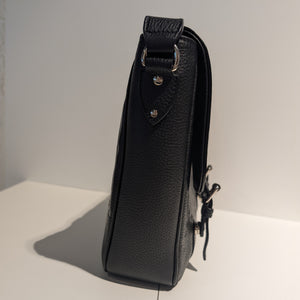 Sacoche Gucci GG Jumbo en Cuir Noir en très bon état