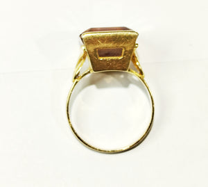 Bague en Or Jaune 18K Taille-57