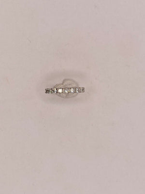 Alliance en Or Blanc  18K avec Diamants 3.11 Grs - Taille 55