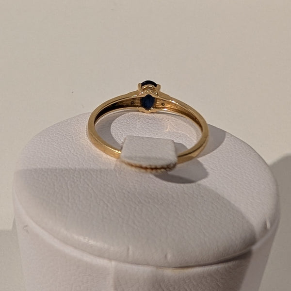 Bague en Or Jaune 18K 1.60 Grs - Taille 56