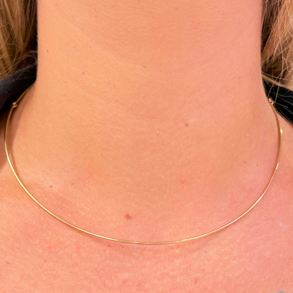 Collier câble articulé en Or jaune 18K - 7.53g