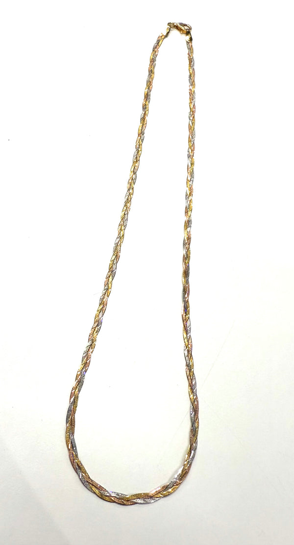 Collier Ras du Cou en or jaune 18K 4.50 Grs