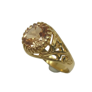 Bague Chevalière Or Jaune avec Oxyde 18K - 4Grs - T58