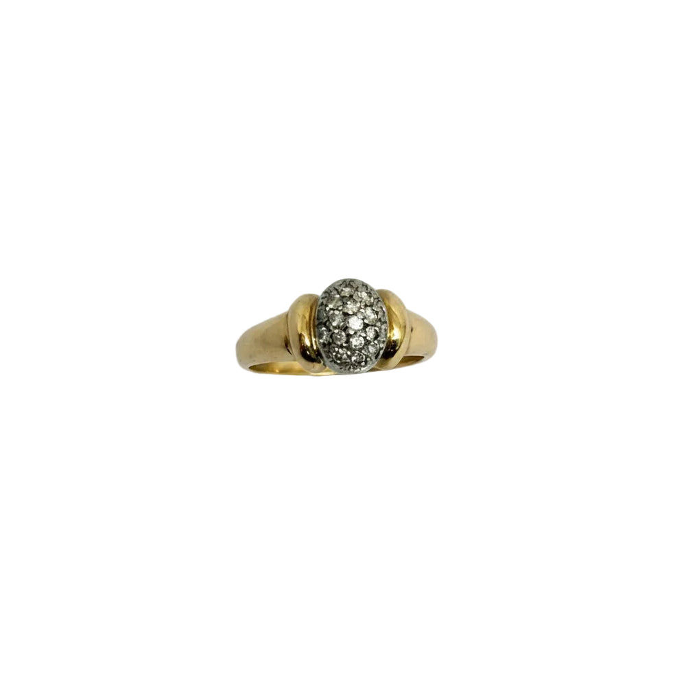 Bague Ancienne Or Jaune 18 K - Taille 54 - 3.61 G