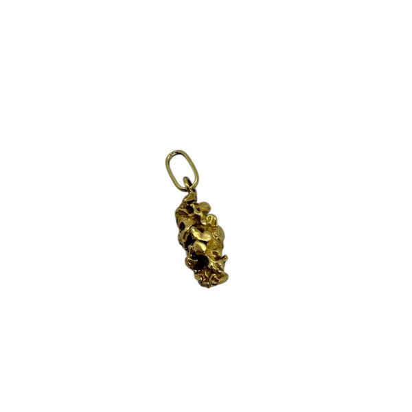 Pendentif Solitaire en Or Jaune 18K  5.61 Grs
