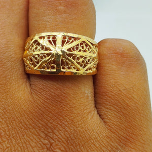 Bague en Or Jaune 18K - Taille 55- 3.97G