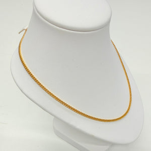 Chaîne maille gourmette or jaune 24K - 11.57Grs