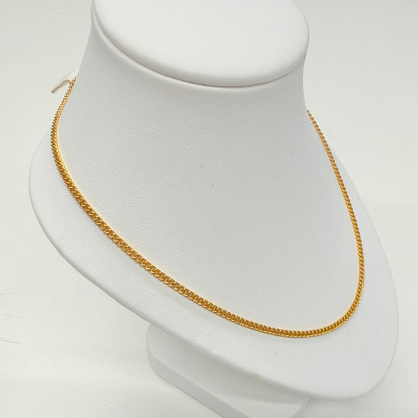 Chaîne maille gourmette or jaune 24K - 11.57Grs
