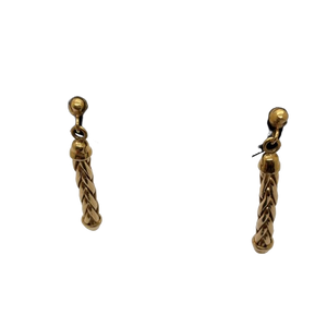 Boucles d'oreilles pendantes en or jaune 18K 7.23 Grs