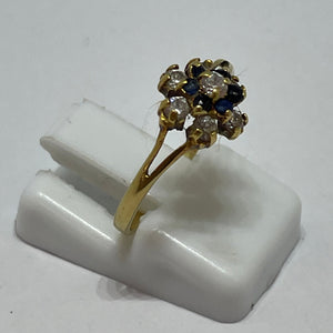 Bague Marguerite en Or jaune 18K - Taille 50