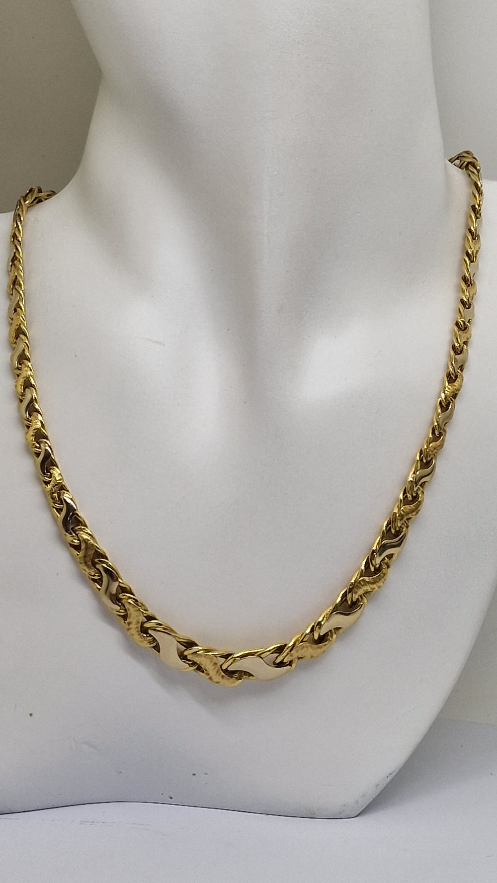 Collier Princesse en Or Jaune 18 Carats – Maille Fantaisie