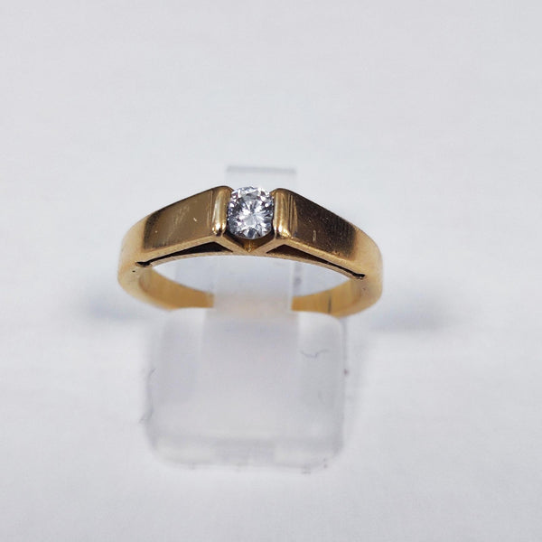 Bague en Or Jaune & Or Blanc 18K – Taille 54