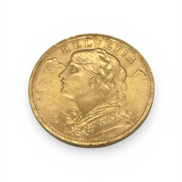 Pièce rare en Or suisse 20K  - 6.45G