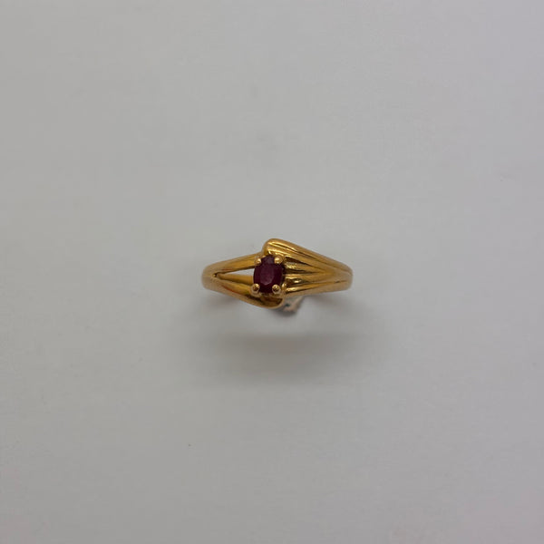 Bague en Or Jaune 18 Carats Taille-50.5