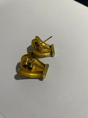 Boucles d'oreilles en or jaune 18K 8.24 Grs