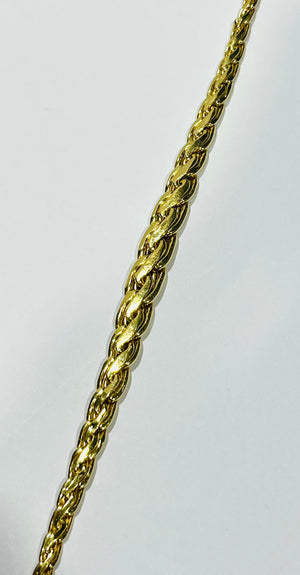 Collier maille royale en Or Jaune 18K - 10.92 Grs