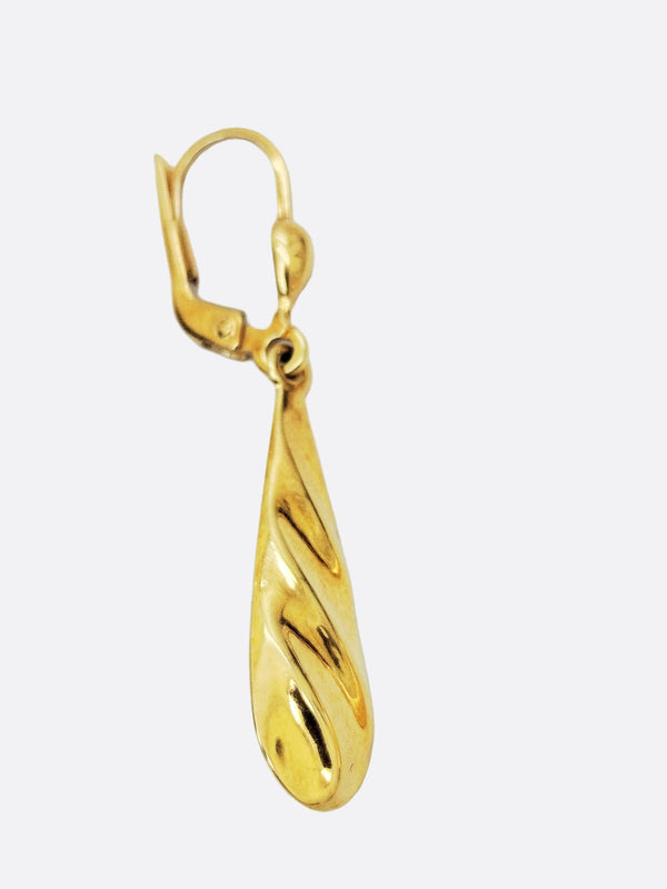 Boucles d'oreilles en or jaune 18 K - 4.32 G
