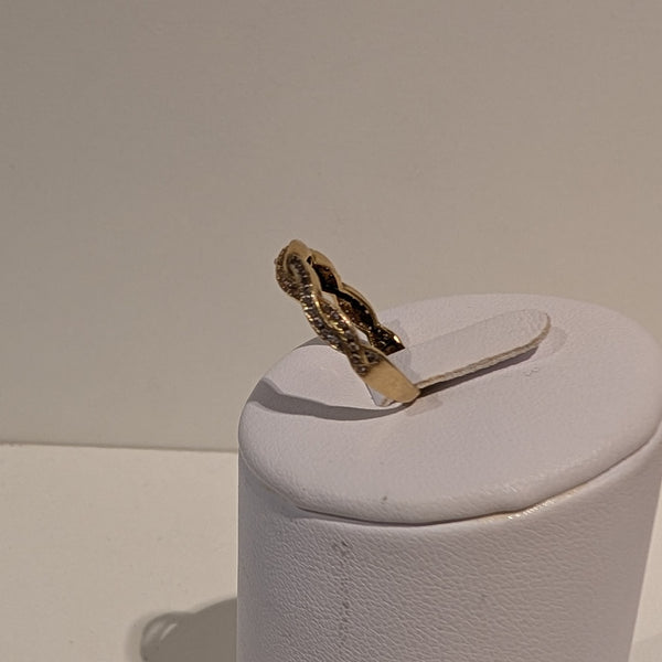 Bague Tressée en Or Jaune 18K - Taille 52