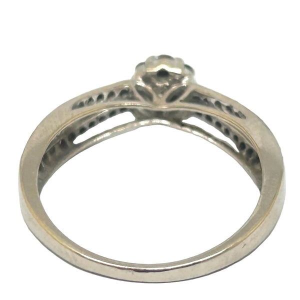 Solitaire Diamant Blanc 18 Carats avec Certificat