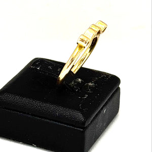 Bague Jonc en Or Jaune 18K - 3G - Taille 53