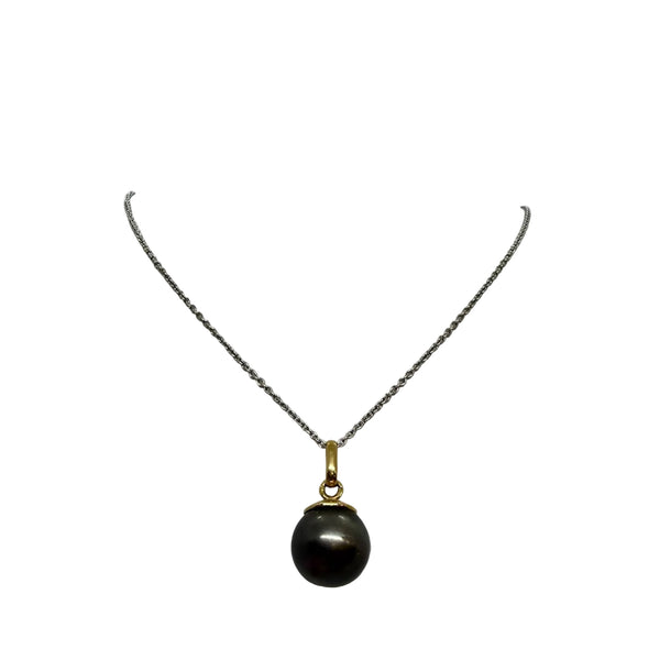 Pendentif Perle de Culture en Or Jaune 18K - 5.13G