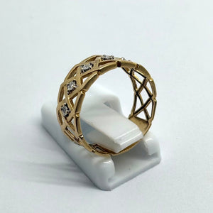 Bague en Or Jaune 18 K - Taille 54 - 2.24 G