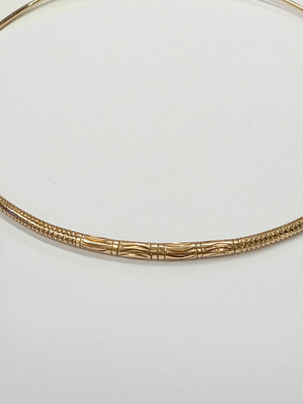Collier jonc en or jaune 18k 25.83 Grs
