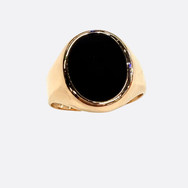Bague Chevalière en Or Jaune 18K - Taille 59