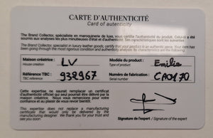 Portefeuille Louis Vuitton Modèle Emilie en Toile Monogram Marron