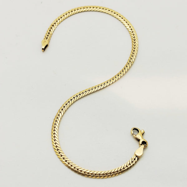 Bracelet en Or Jaune Anglaise 18K 2.52 Grs