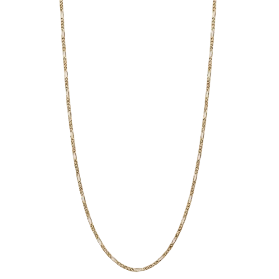 Collier Princesse Figaro en Or Jaune 18K - 45.5cm - 2.32gr