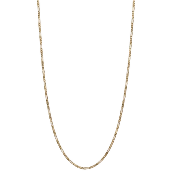 Collier Princesse Figaro en Or Jaune 18K - 45.5cm - 2.32gr