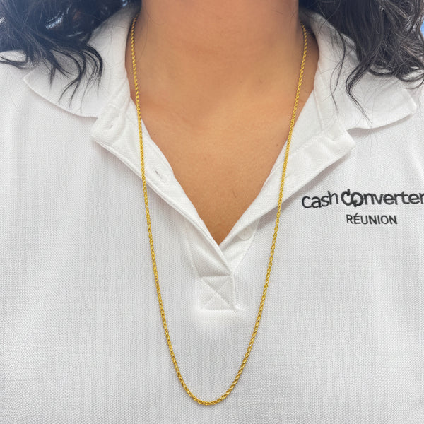 Collier Sautoir en Or Jaune 18k