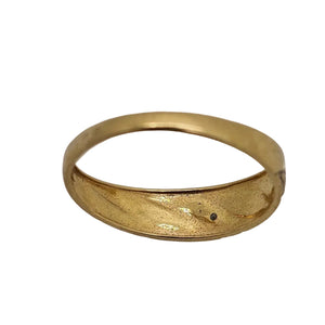 Bague Demi Tour Or Jaune Diamants 18K - 1.55G - Taille 53