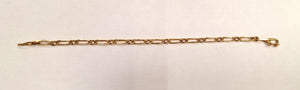 Bracelet or maille figaro