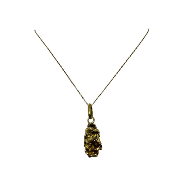 Pendentif Solitaire en Or Jaune 18K  5.61 Grs