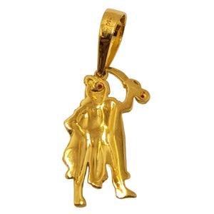 Pendentif Divinité Hindous Or Jaune Rubis 18K - 1.79Grs